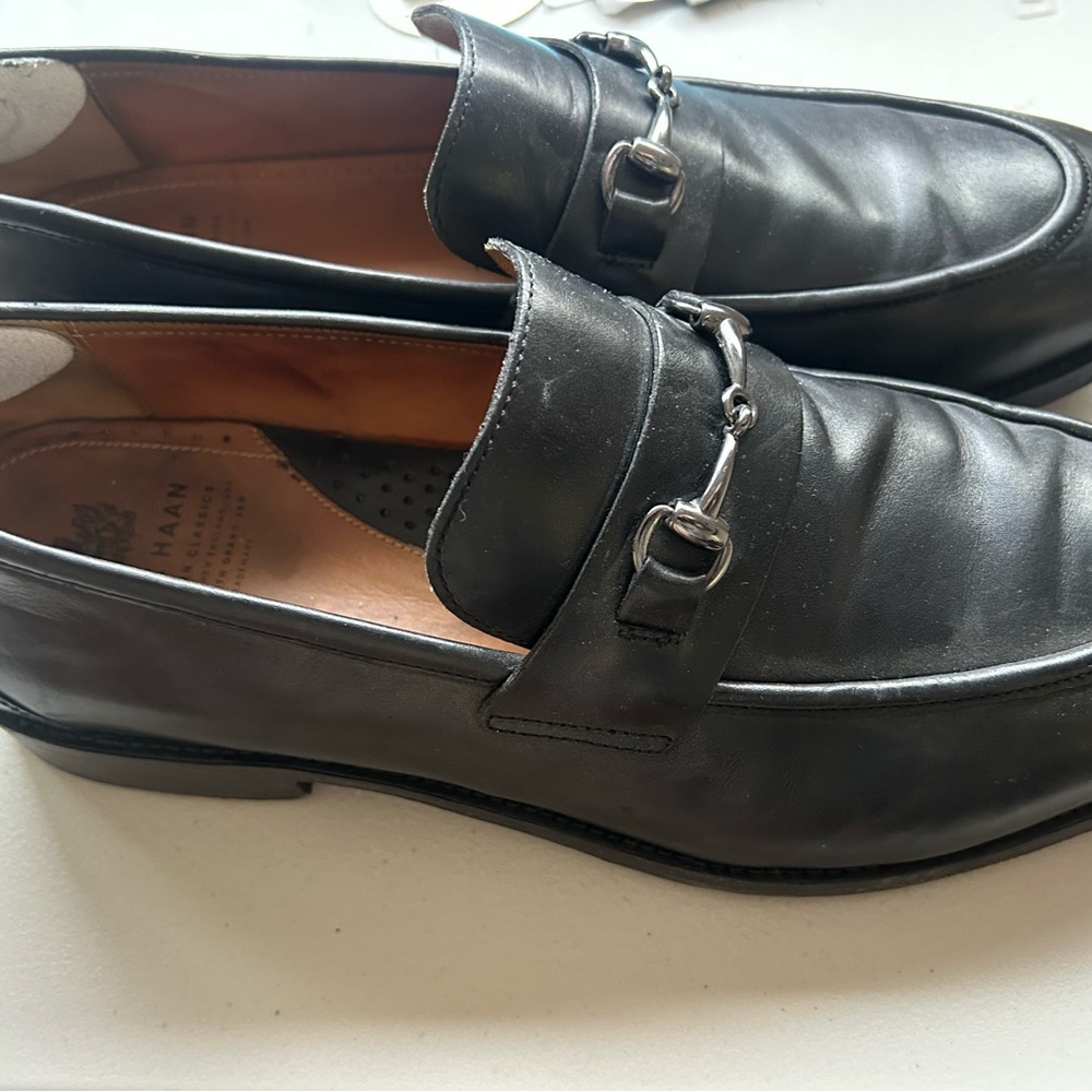 Cole Haan Black Leather Loafers
